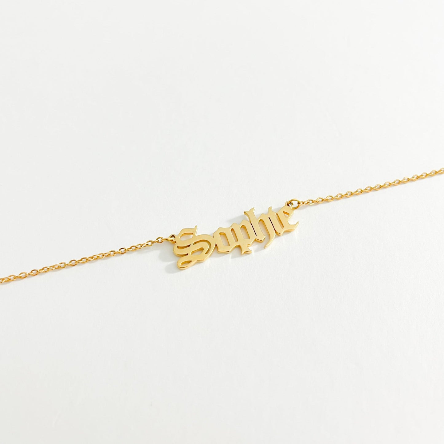 Old English Name Anklet