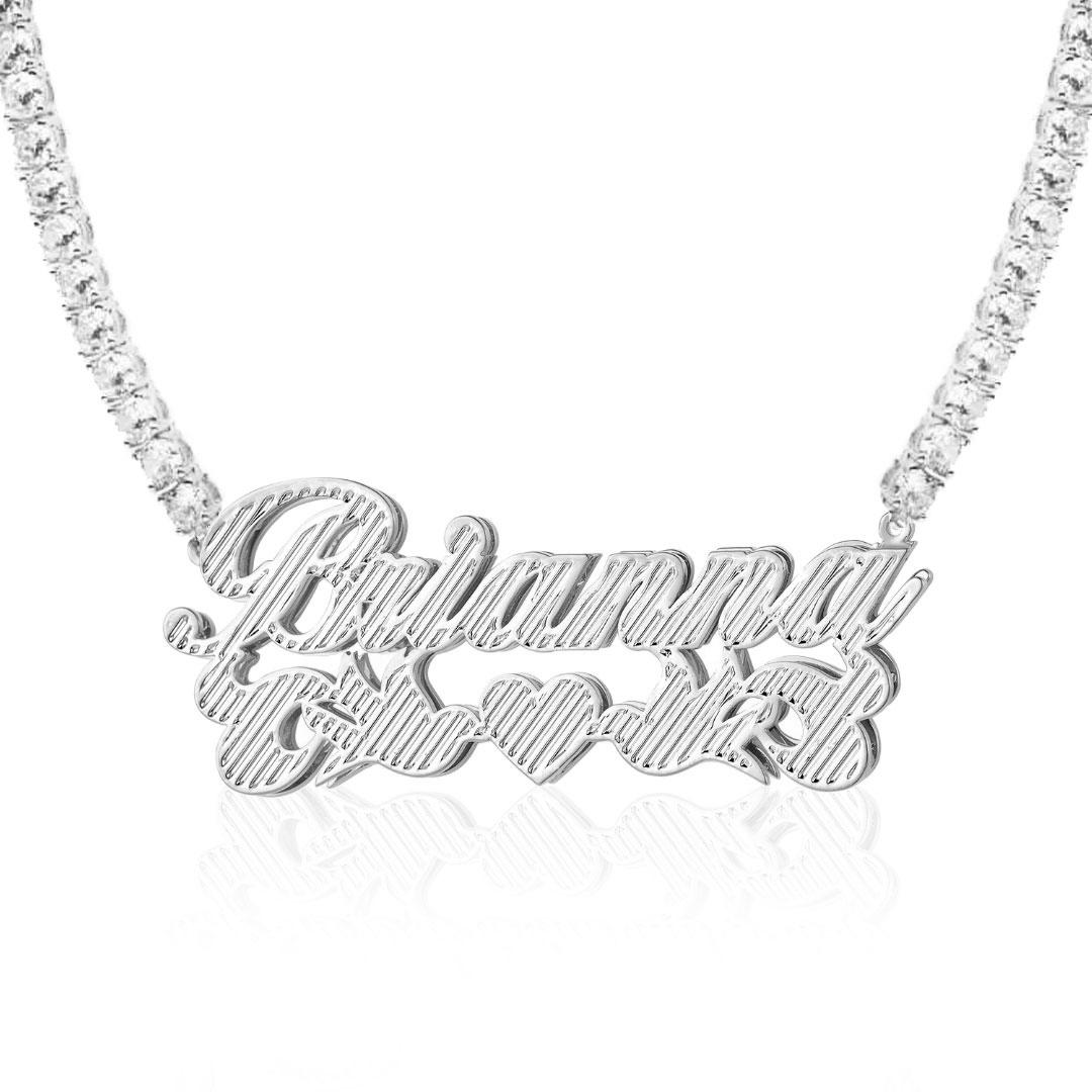 Dove 3D Plated Name Necklace