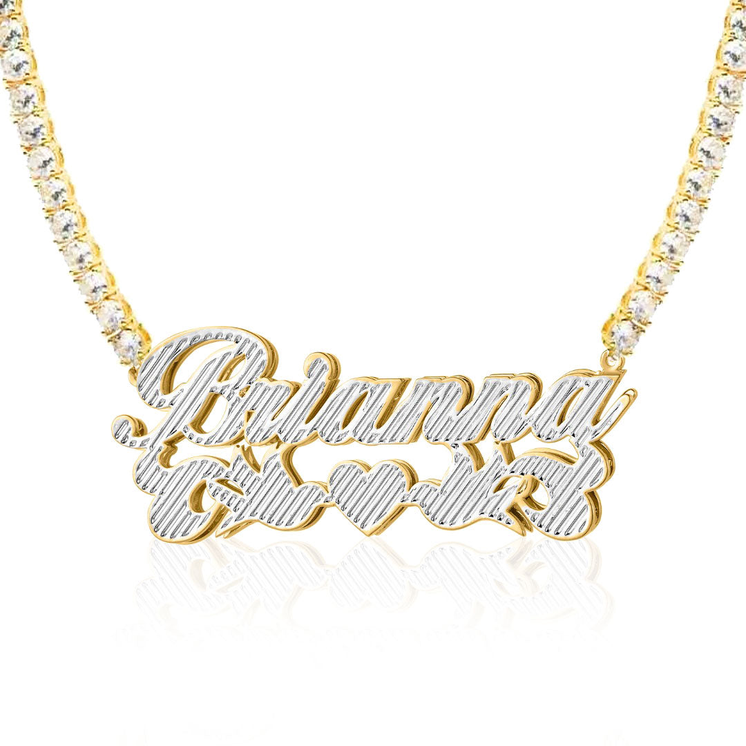 Dove 3D Plated Name Necklace