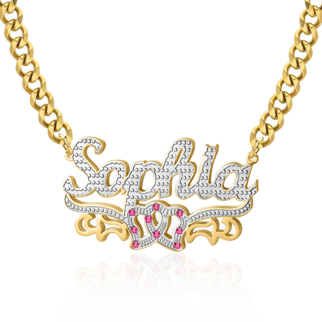 Love Forever 3D Plated Name Necklace