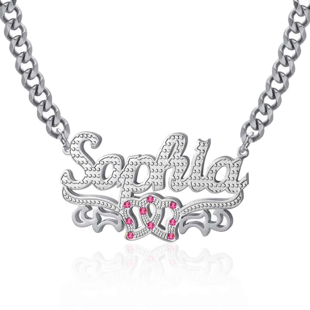 Love Forever 3D Plated Name Necklace