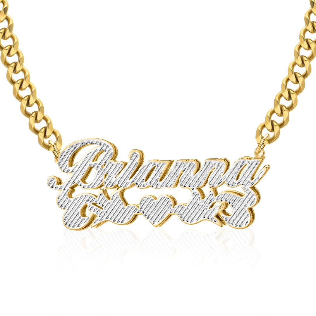 Dove 3D Plated Name Necklace