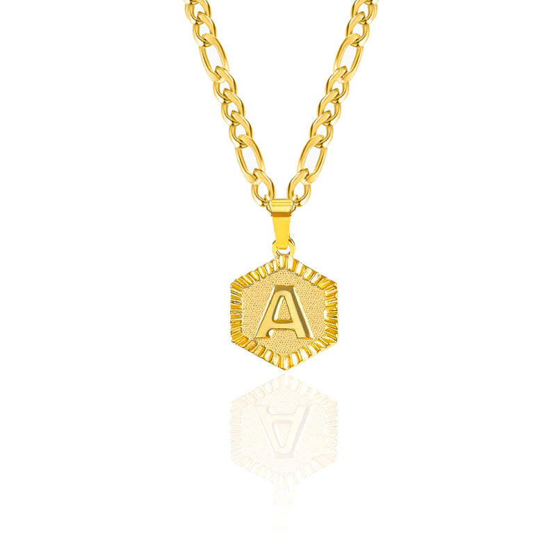 Hexa Initial Necklace