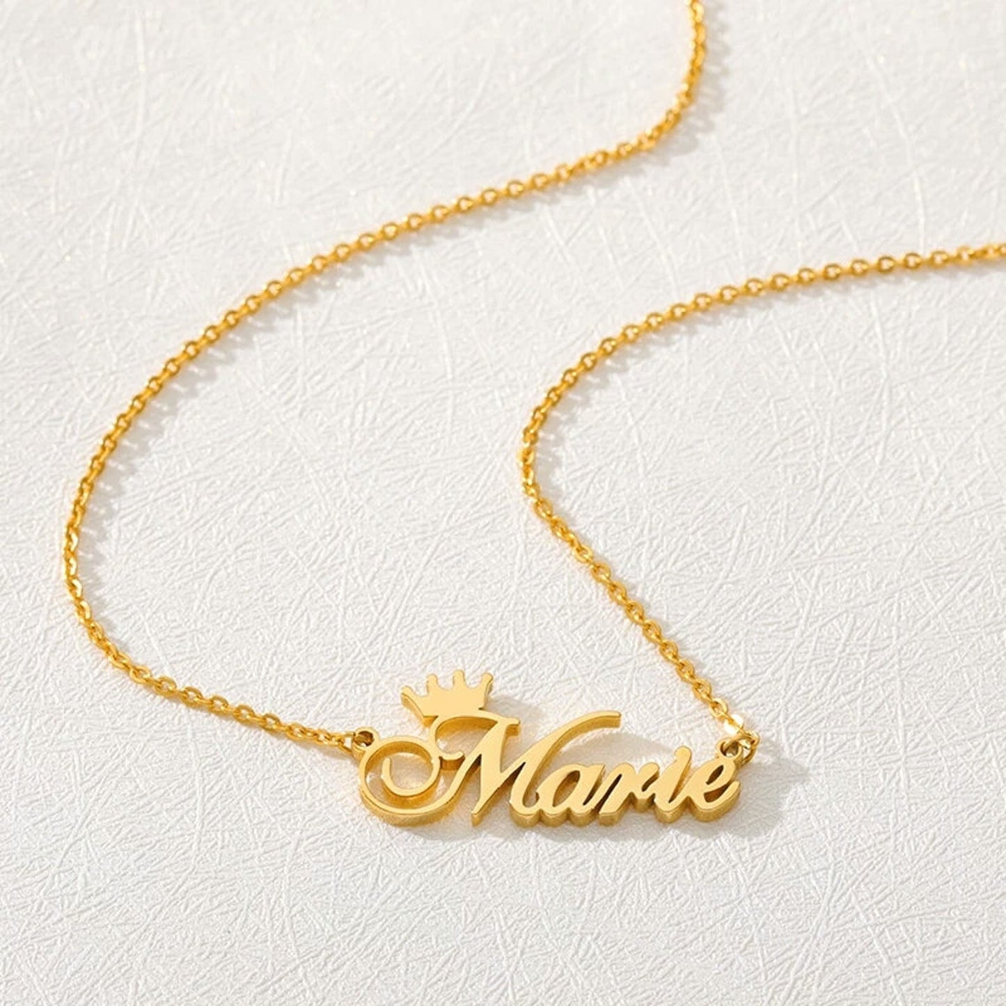 Crown Name Necklace