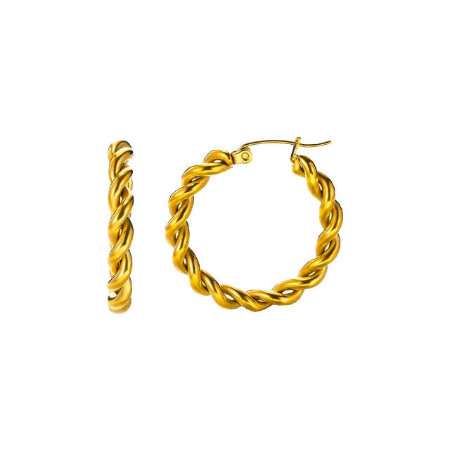 Rope Hoop Earrings