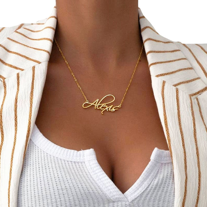 Script Name Necklace