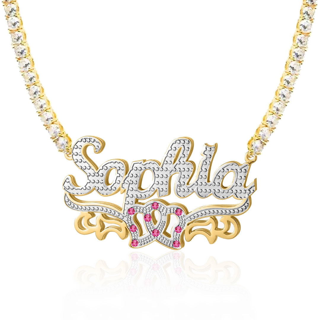 Love Forever 3D Plated Name Necklace