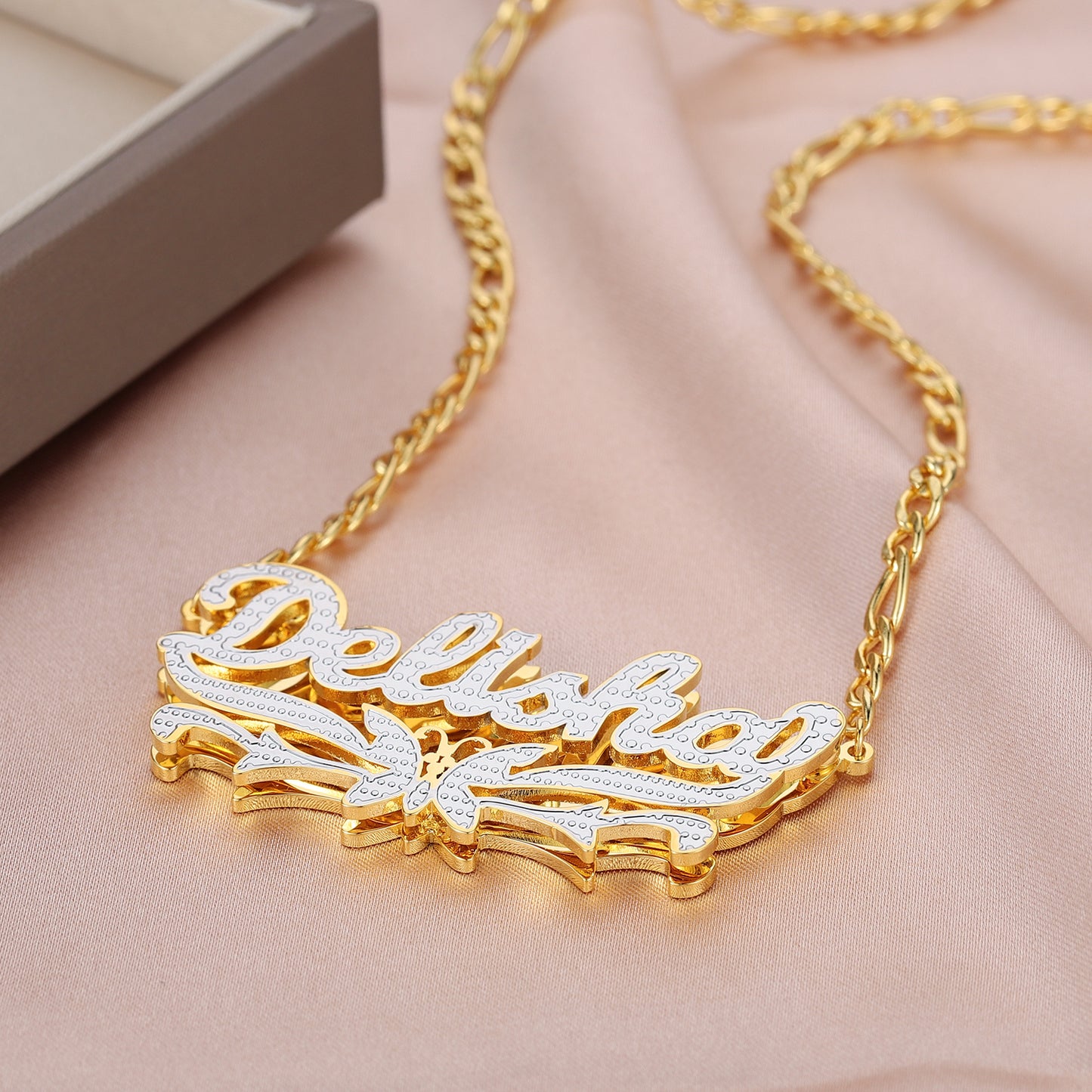 Butterfly 3D Plated Name Necklace