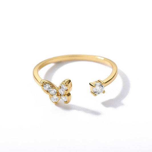 Floating Butterfly Ring