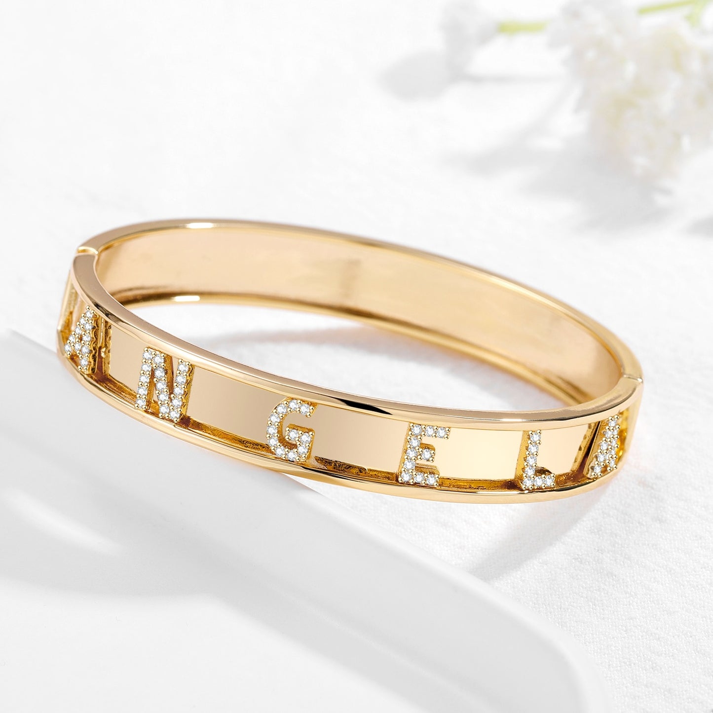 Iced Name Bangle