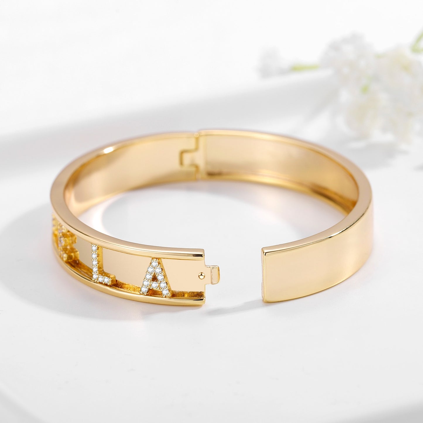 Iced Name Bangle