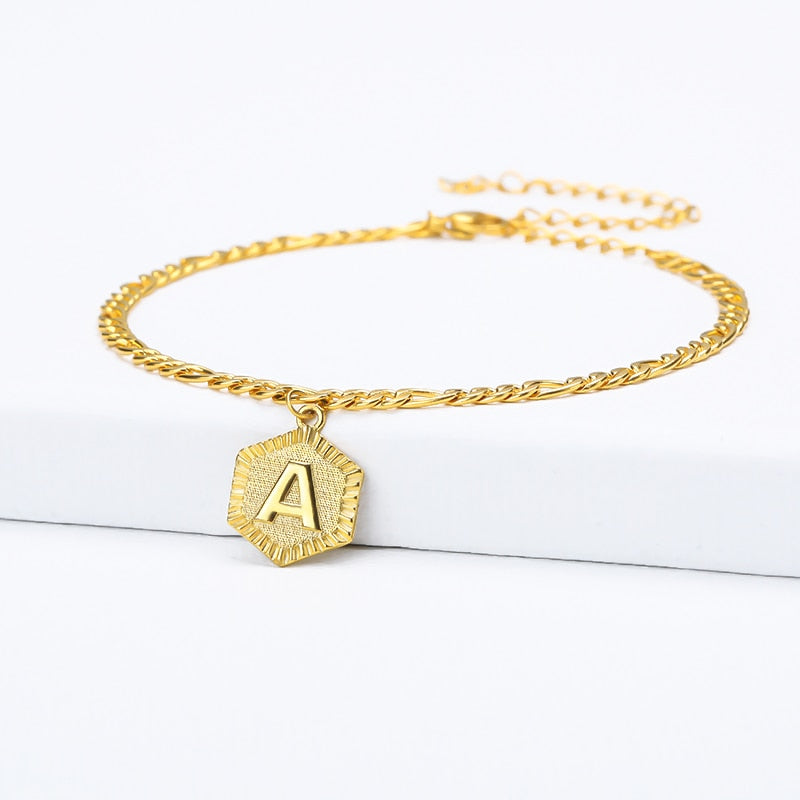 Royal Initial Anklet [Gold]