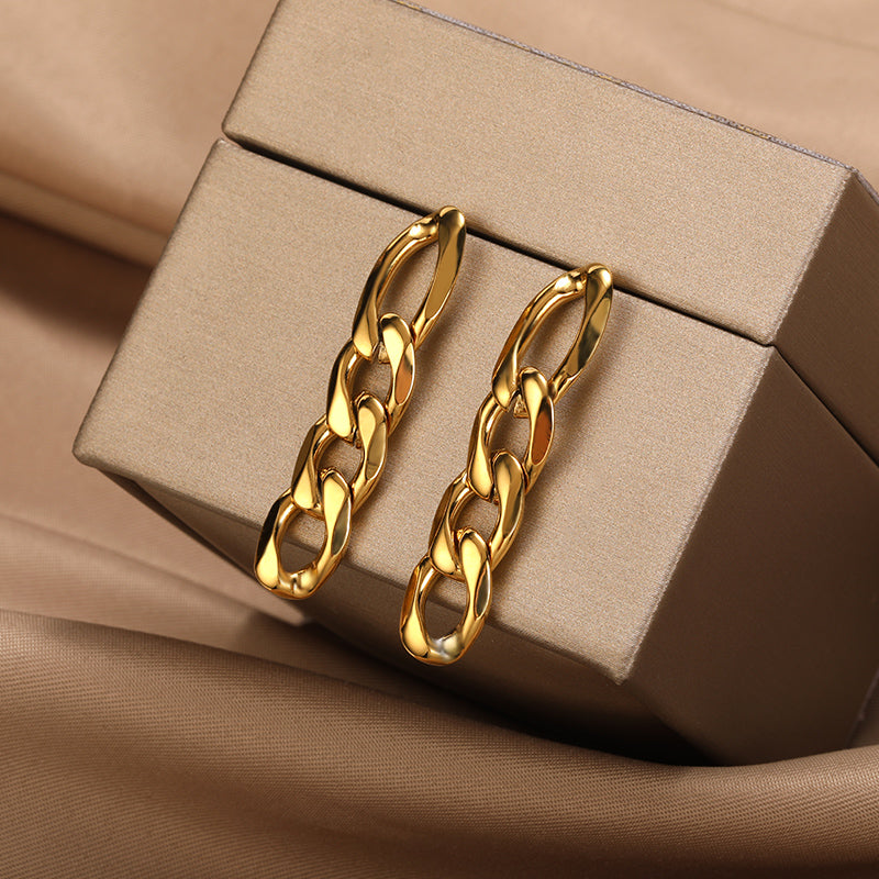 Figaro Earrings [Gold + Silver]