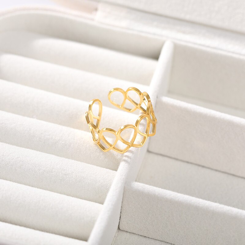 Heart Monogram Ring