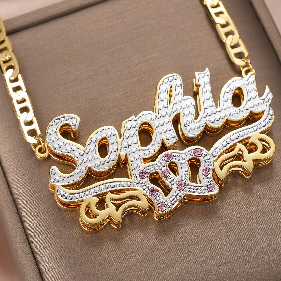 Love Forever 3D Plated Name Necklace