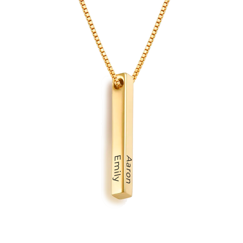 Pillar Bar Name Necklace