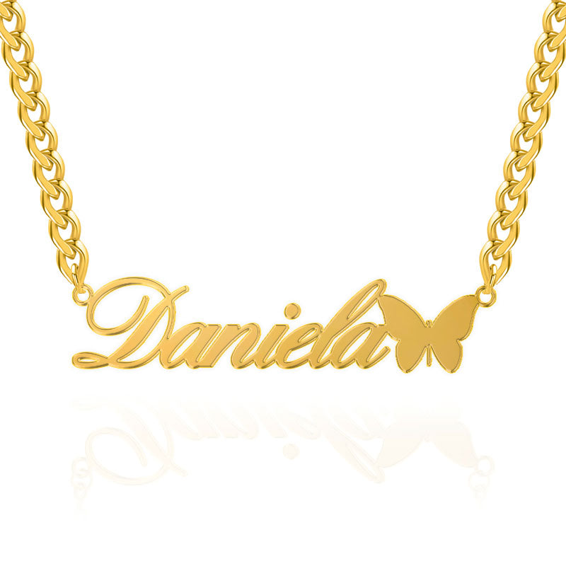 Butterfly Name Necklace