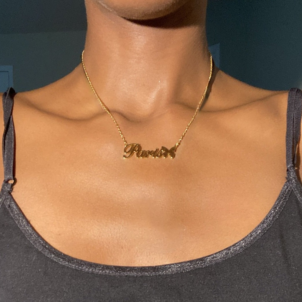 Butterfly Name Necklace