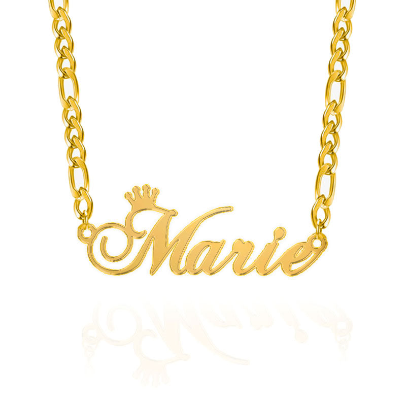 Crown Name Necklace