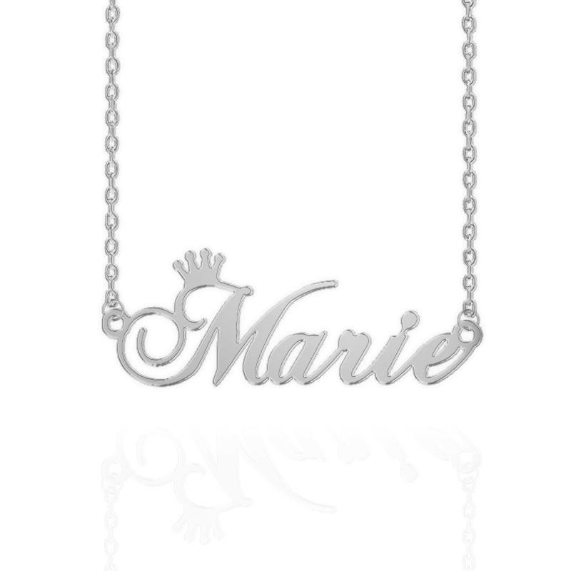 Crown Name Necklace