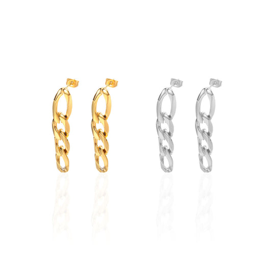 Figaro Earrings [Gold + Silver]