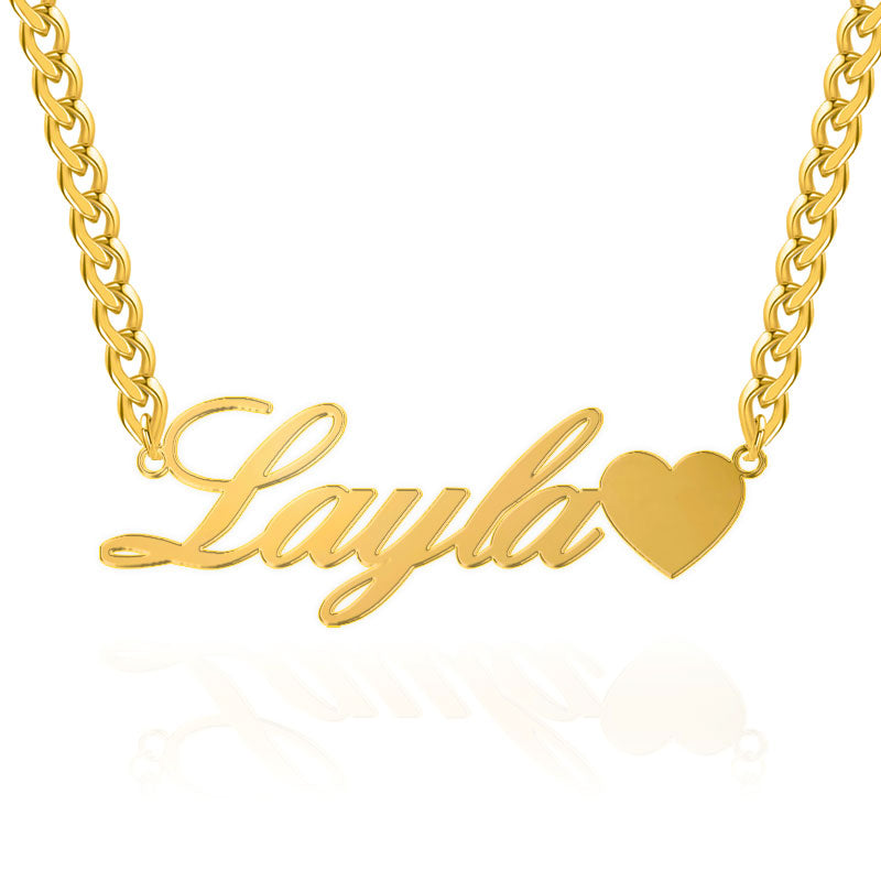 Heart Name Necklace