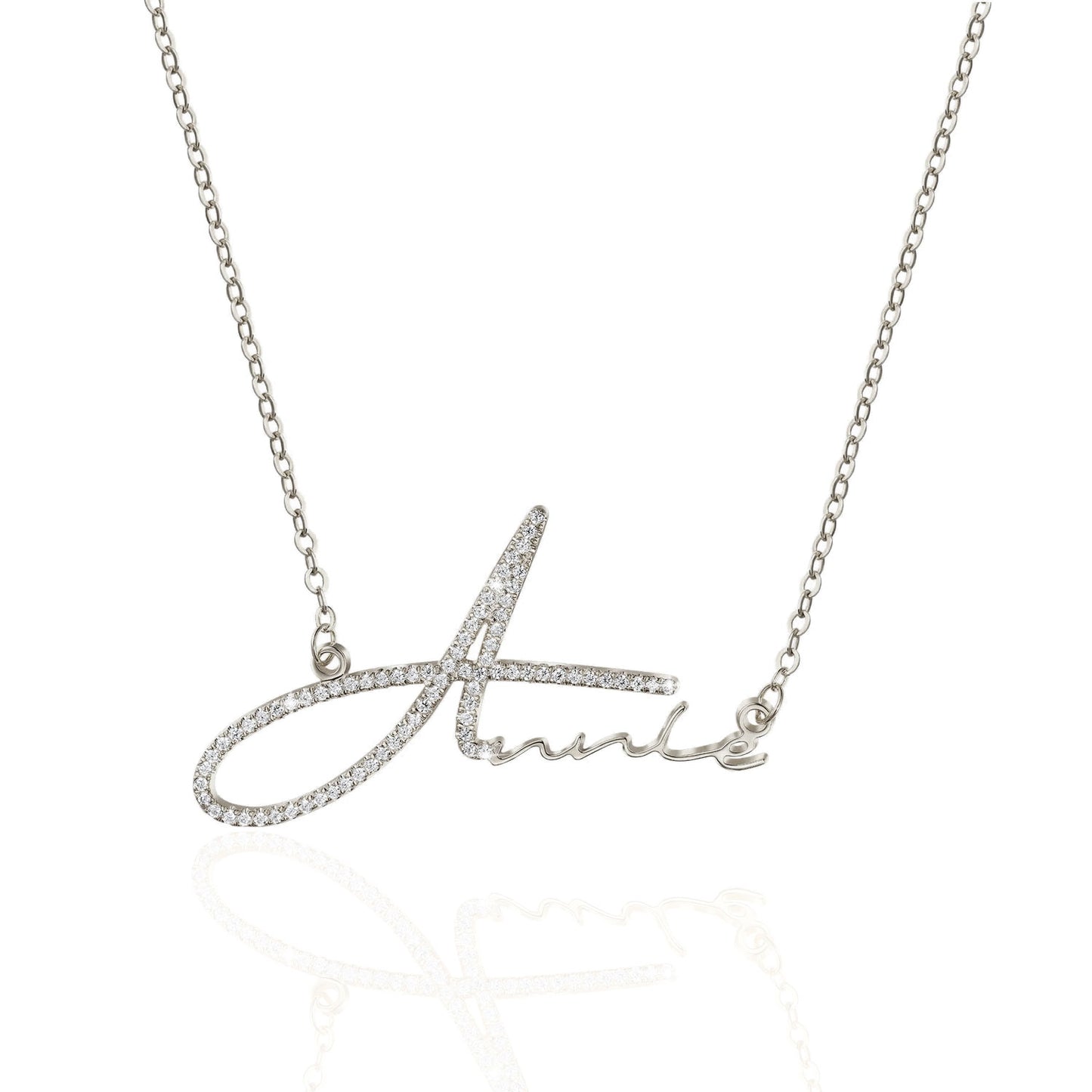 Iced Signature Name Necklace