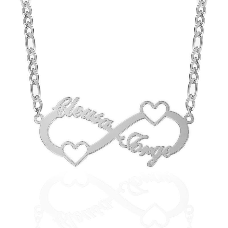 Infinity Heart Name Necklace