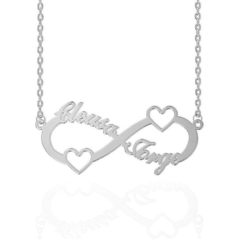 Infinity Heart Name Necklace