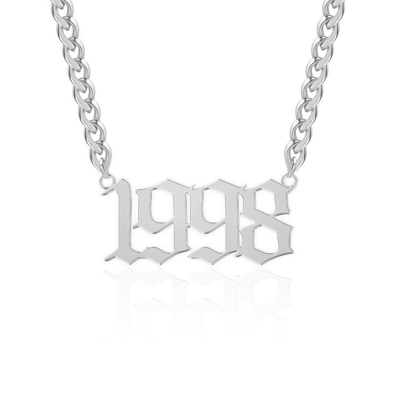 Old English Year Necklace