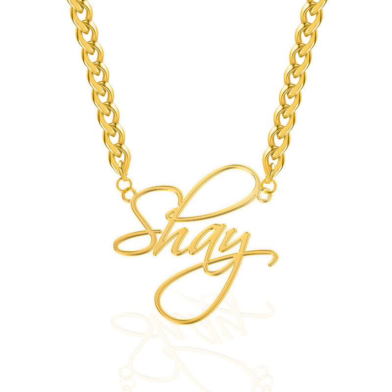 Script Name Necklace