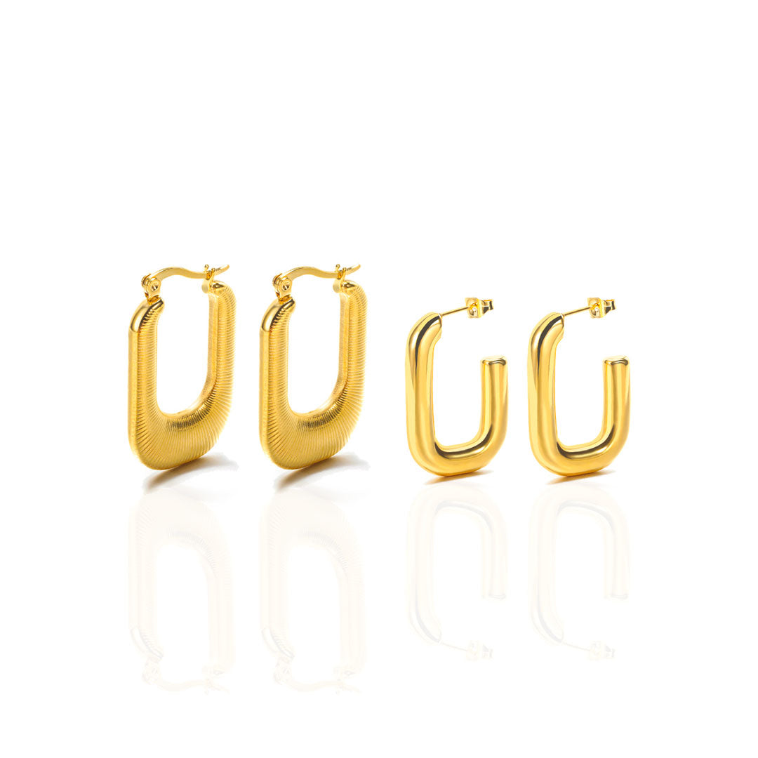 U-Shape Earrings [2-Pack]