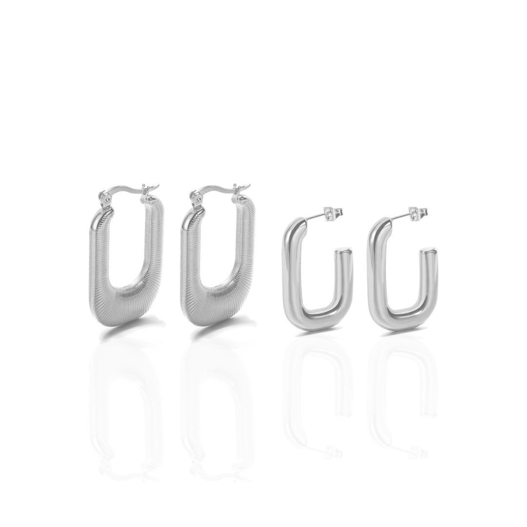 U-Shape Earrings [2-Pack]